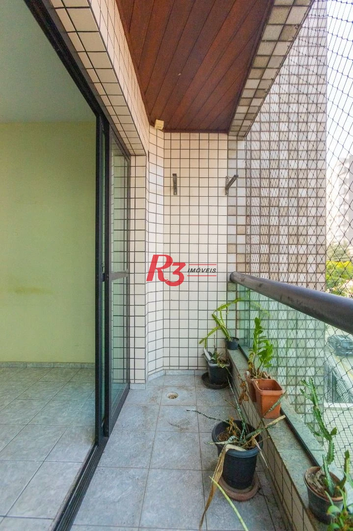 Apartamento com 2 dormitórios para alugar, 100 m² por R$ 4.000,02/mês - Campo Grande - Santos/SP