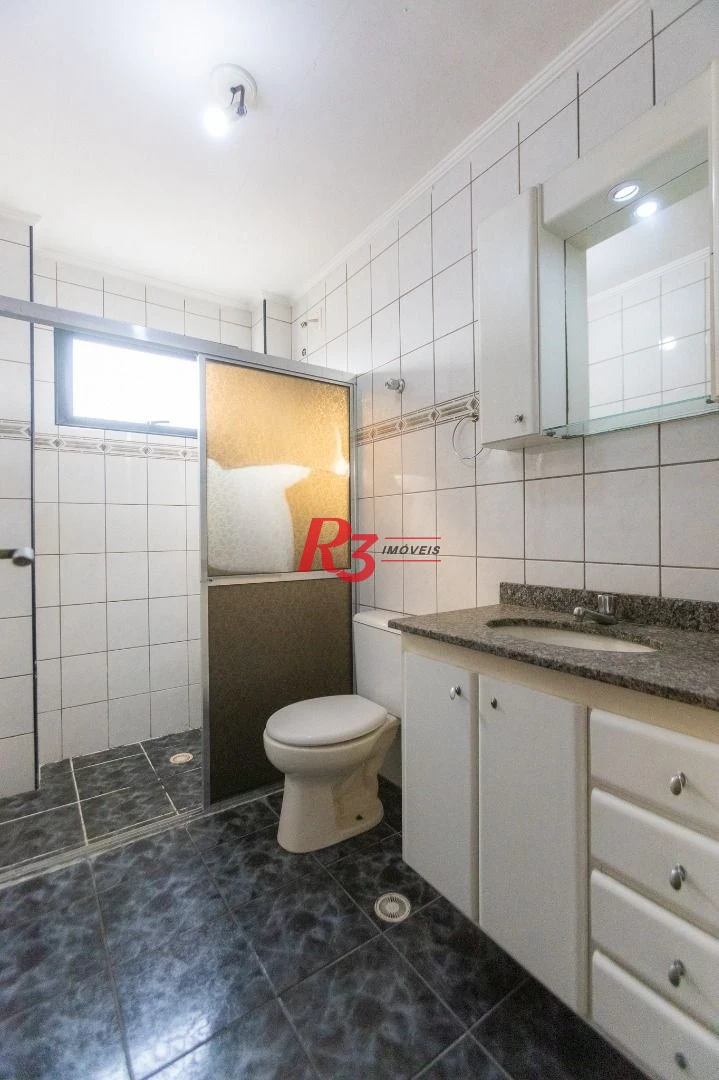 Apartamento com 2 dormitórios para alugar, 100 m² por R$ 4.000,02/mês - Campo Grande - Santos/SP