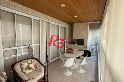 Apartamento com 4 dormitórios à venda, 243 m² por R$ 2.700.000,00 - Gonzaga - Santos/SP