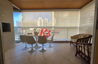 Apartamento com 4 dormitórios à venda, 243 m² por R$ 2.700.000,00 - Gonzaga - Santos/SP