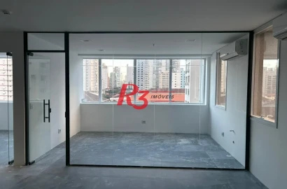 Sala para alugar, 127 m² por R$ 11.213,18/mês - Gonzaga - Santos/SP