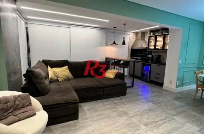 Apartamento com 3 dormitórios à venda, 111 m² por R$ 1.330.000,00 - Ponta da Praia - Santos/SP