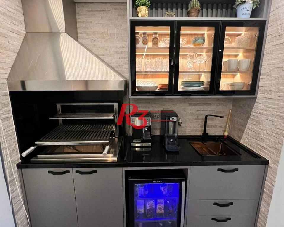 Apartamento com 3 dormitórios à venda, 111 m² por R$ 1.330.000,00 - Ponta da Praia - Santos/SP