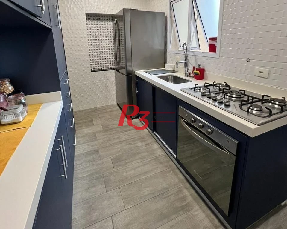 Apartamento com 3 dormitórios à venda, 111 m² por R$ 1.330.000,00 - Ponta da Praia - Santos/SP