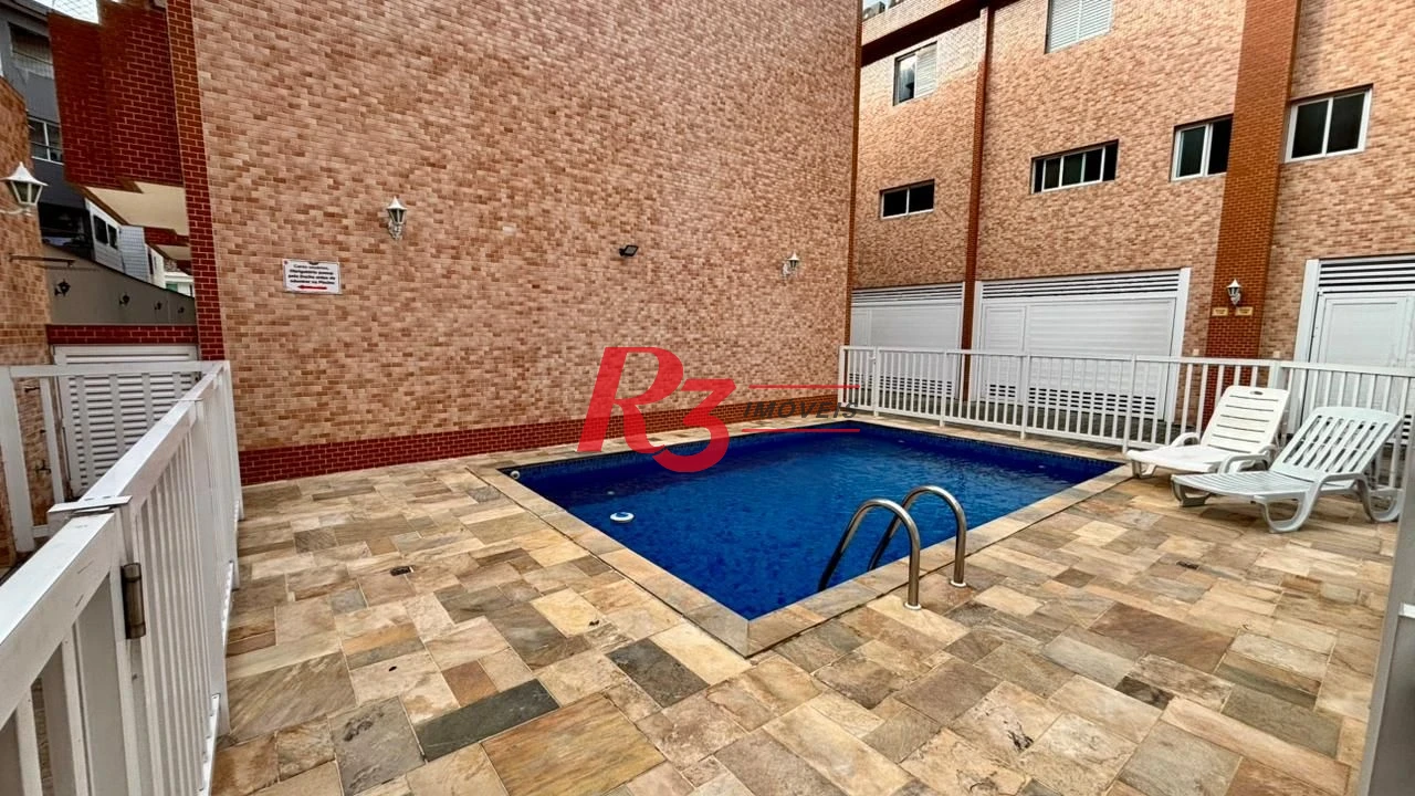 Village com lazer com 2 dormitórios à venda, 106 m² por R$ 585.000 - Vila Mathias - Santos/SP