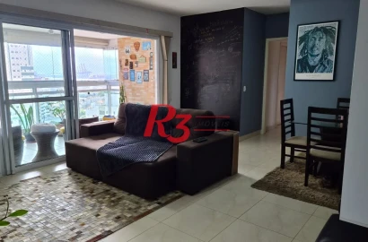 Apartamento com 3 dormitórios à venda, 102 m² por R$ 1.100.000,00 - Ponta da Praia - Santos/SP