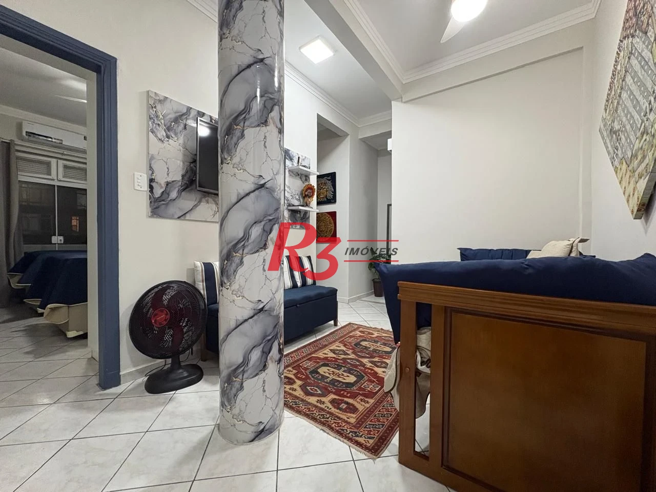 Apartamento com 2 dormitórios para alugar, 64 m² por R$ 5.500,02/mês - Boqueirão - Santos/SP