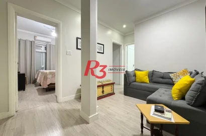 Apartamento com 2 dormitórios para alugar, 64 m² por R$ 5.500,02/mês - Boqueirão - Santos/SP