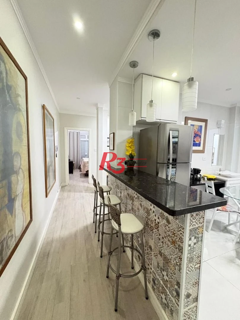 Apartamento com 2 dormitórios para alugar, 64 m² por R$ 5.500,02/mês - Boqueirão - Santos/SP