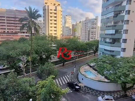 Apartamento com 3 dormitórios para alugar, 202 m² por R$ 6.968,36/mês - Embaré - Santos/SP