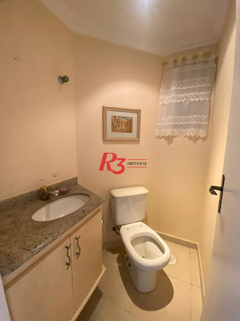 Apartamento com 3 dormitórios à venda, 122 m² por R$ 1.300.000,00 - Embaré - Santos/SP