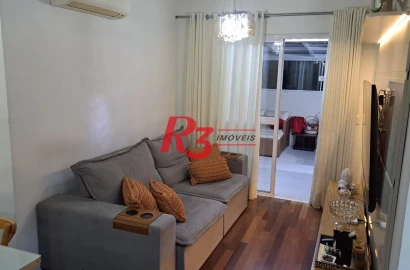 Apartamento Garden com 2 dormitórios à venda, 104 m² por R$ 1.100.000,00 - Gonzaga - Santos/SP