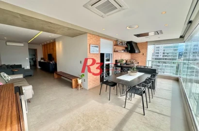 Apartamento com 3 dormitórios à venda, 127 m² por R$ 2.300.000,00 - Boqueirão - Santos/SP