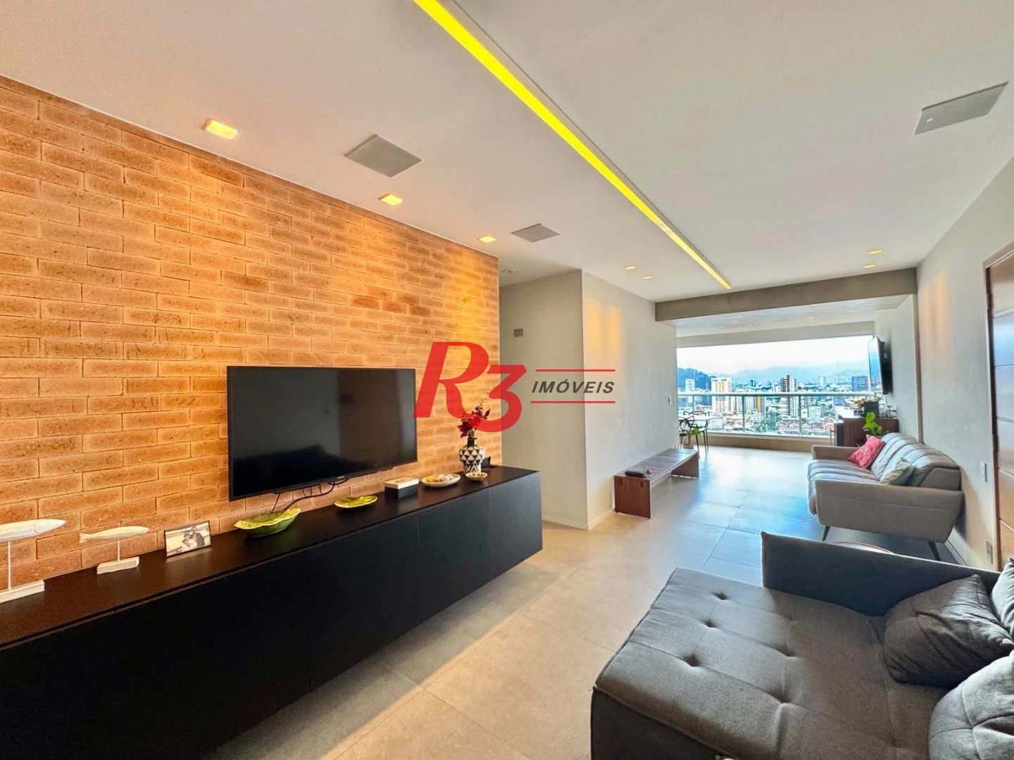 Apartamento com 3 dormitórios à venda, 127 m² por R$ 2.300.000,00 - Boqueirão - Santos/SP