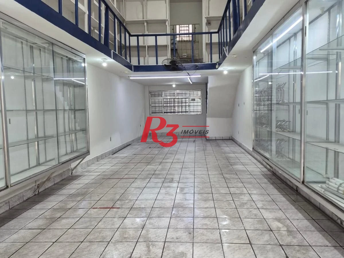 Loja para alugar, 150 m² por R$ 4.300,00/mês - Centro - Santos/SP