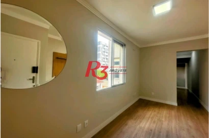 Apartamento com 1 dormitório à venda, 56 m² por R$ 466.000,00 - Boqueirão - Santos/SP