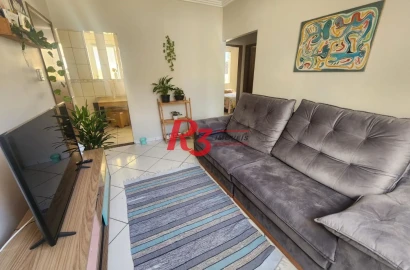 Apartamento com 2 dormitórios à venda, 74 m² por R$ 470.000,00 - Gonzaga - Santos/SP