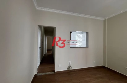 Apartamento com 1 dormitório à venda, 42 m² por R$ 385.000,00 - Boqueirão - Santos/SP