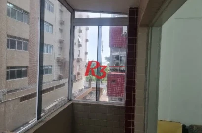 Apartamento com 1 dormitório à venda, 61 m² por R$ 400.000,00 - Gonzaga - Santos/SP