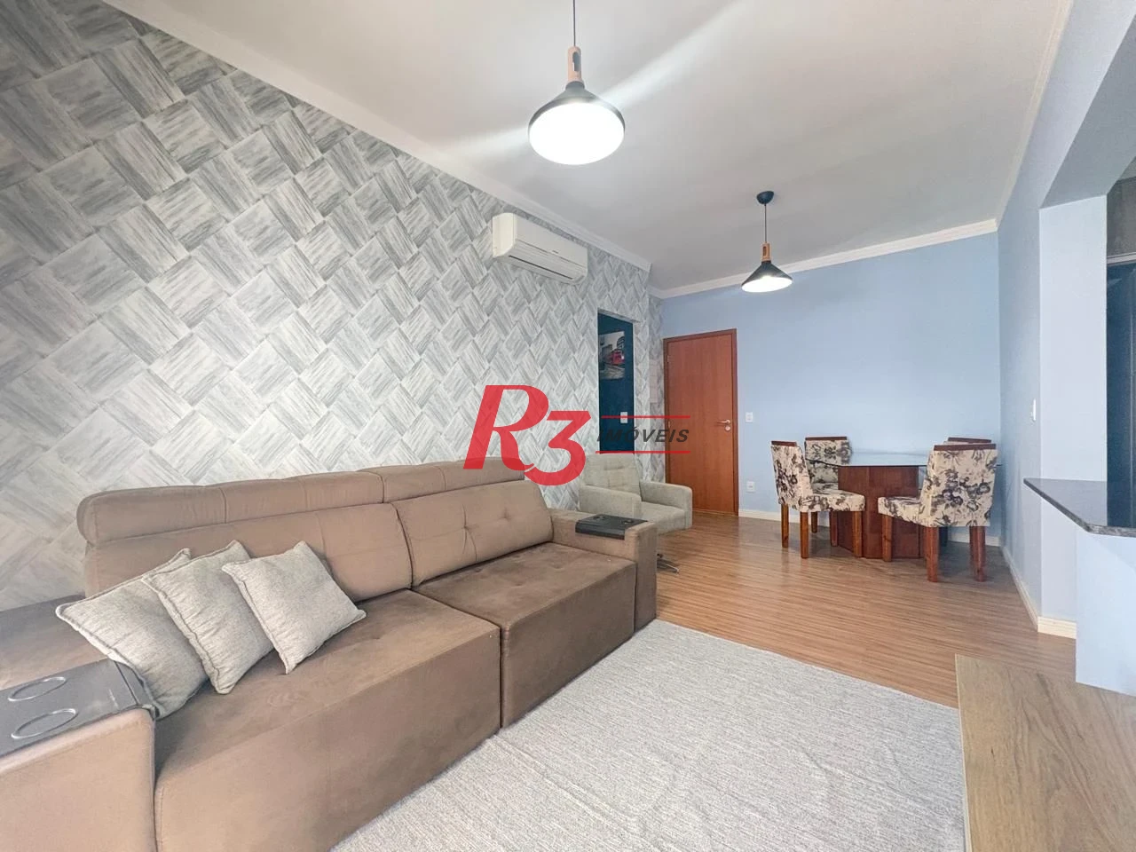 Apartamento com 2 dormitórios para alugar, 80 m² por R$ 6.500,02/mês - Boqueirão - Santos/SP