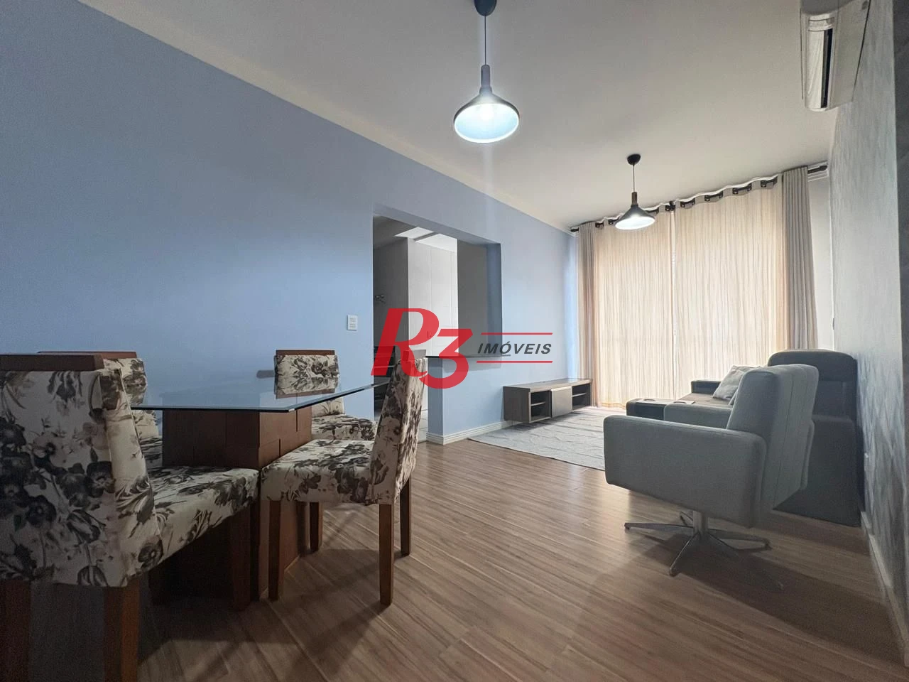 Apartamento com 2 dormitórios para alugar, 80 m² por R$ 6.500,02/mês - Boqueirão - Santos/SP