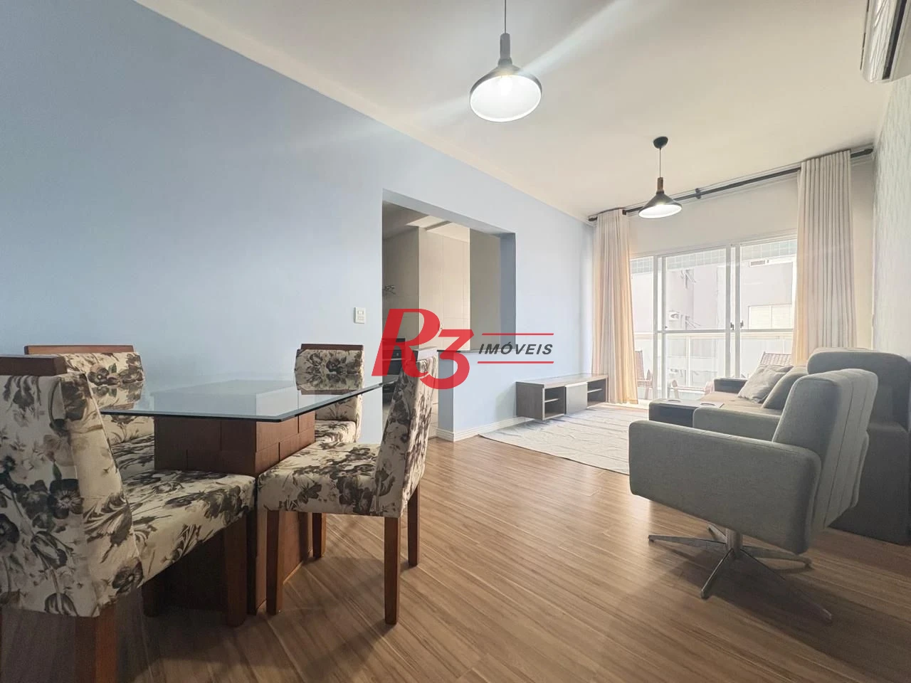 Apartamento com 2 dormitórios para alugar, 80 m² por R$ 6.500,02/mês - Boqueirão - Santos/SP