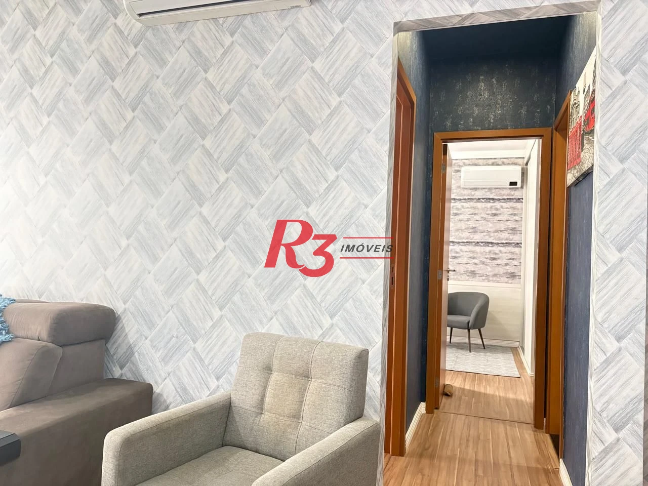 Apartamento com 2 dormitórios para alugar, 80 m² por R$ 6.500,02/mês - Boqueirão - Santos/SP