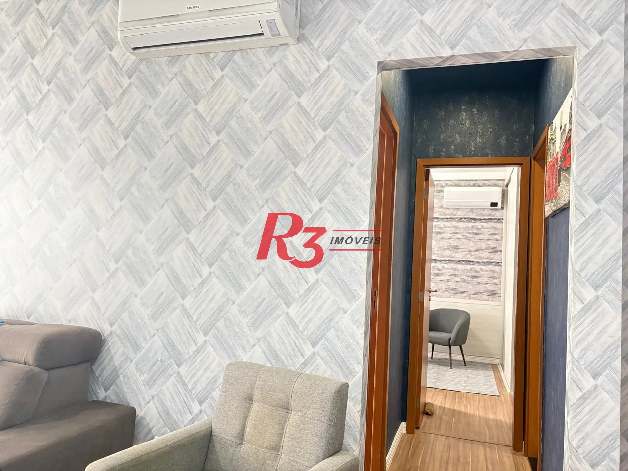 Apartamento com 2 dormitórios para alugar, 80 m² por R$ 6.500,02/mês - Boqueirão - Santos/SP