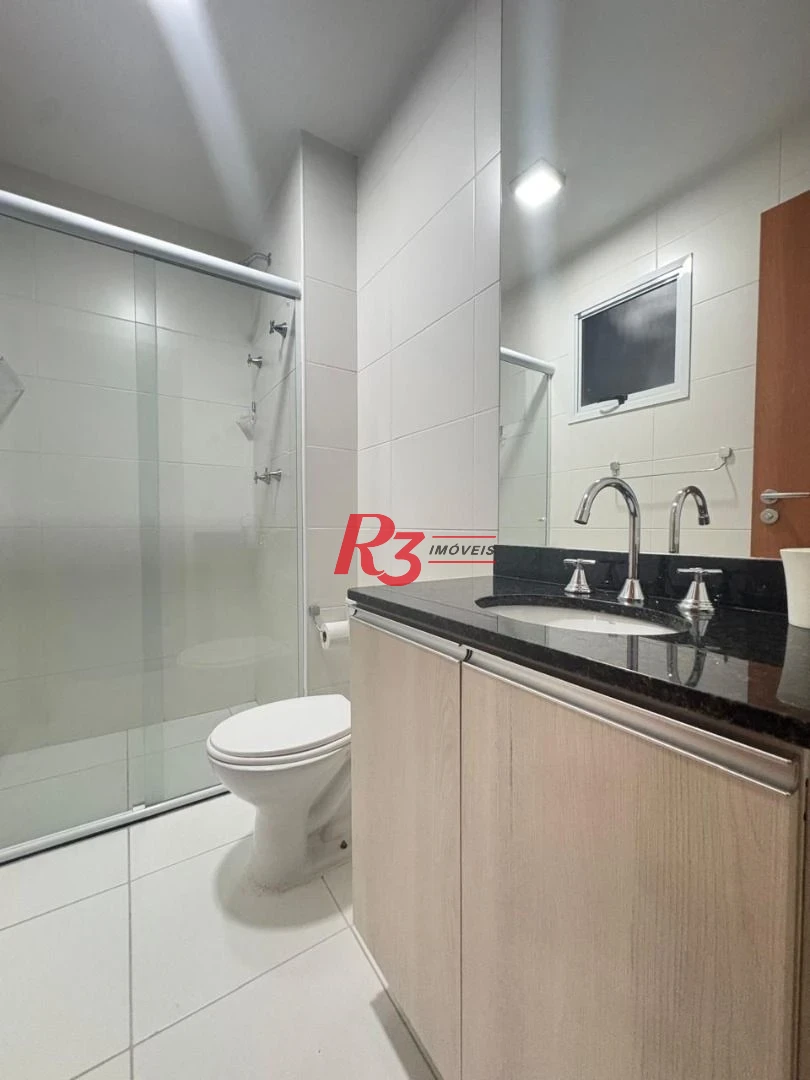 Apartamento com 2 dormitórios para alugar, 80 m² por R$ 6.500,02/mês - Boqueirão - Santos/SP