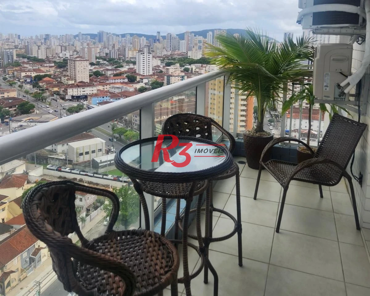 Apartamento com 2 dormitórios para alugar, 80 m² por R$ 7.500,02/mês - Macuco - Santos/SP