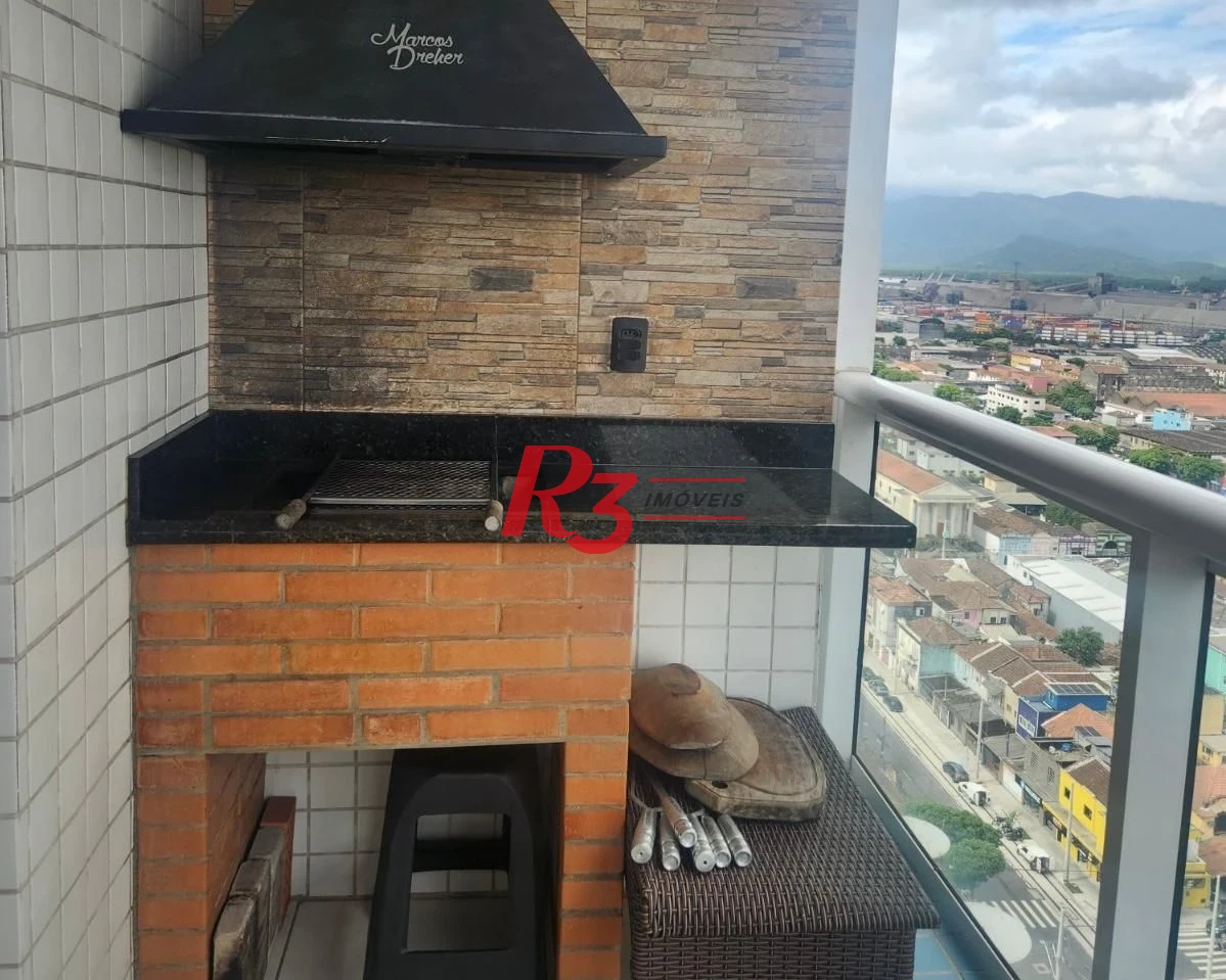 Apartamento com 2 dormitórios para alugar, 80 m² por R$ 7.500,02/mês - Macuco - Santos/SP