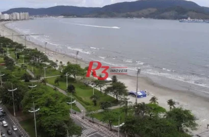 Apartamento com 1 dormitório para alugar, 30 m² por R$ 3.000,00/mês - Embaré - Santos/SP