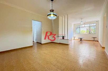 Apartamento com 2 dormitórios para alugar, 110 m² por R$ 3.700,02/mês - Embaré - Santos/SP
