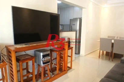 Apartamento com 2 dormitórios à venda, 80 m² por R$ 750.000,00 - Macuco - Santos/SP