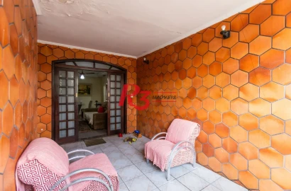 Casa com 2 dormitórios à venda, 90 m² por R$ 418.000,00 - Castelo - Santos/SP