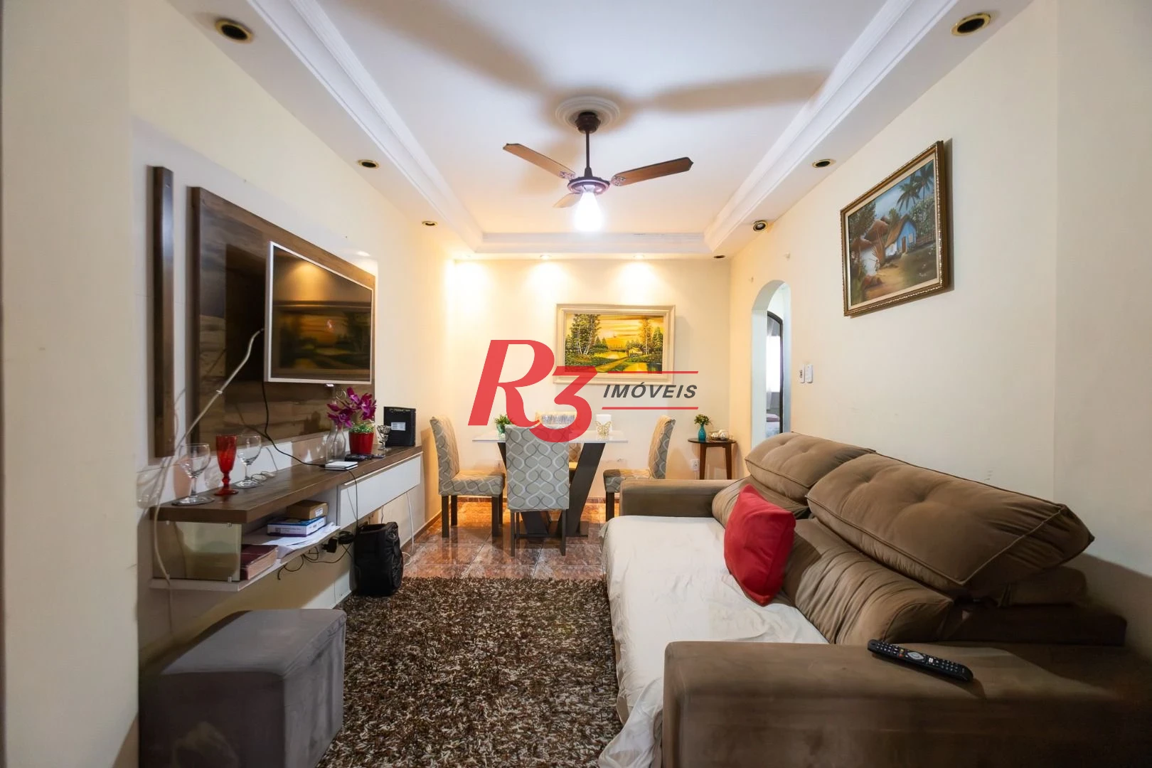 Casa com 2 dormitórios à venda, 90 m² por R$ 418.000,00 - Castelo - Santos/SP
