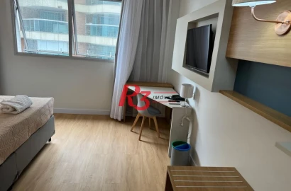Studio no Hebor Stay à venda, 28 m² por R$ 0 - Pompéia - Santos/SP