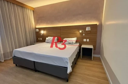 Studio com 1 dormitório à venda, 25 m² por R$ 412.120,40 - Pompéia - Santos/SP