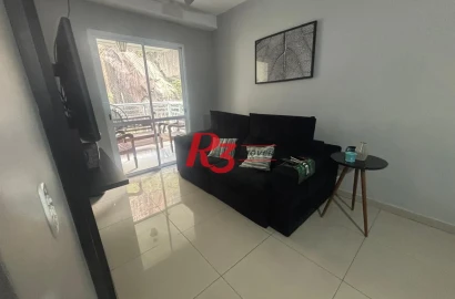 Apartamento com 3 dormitórios para alugar, 84 m² por R$ 5.500,00/mês - Marapé - Santos/SP