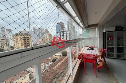 Apartamento com 2 dormitórios à venda, 77 m² por R$ 960.000,00 - Gonzaga - Santos/SP