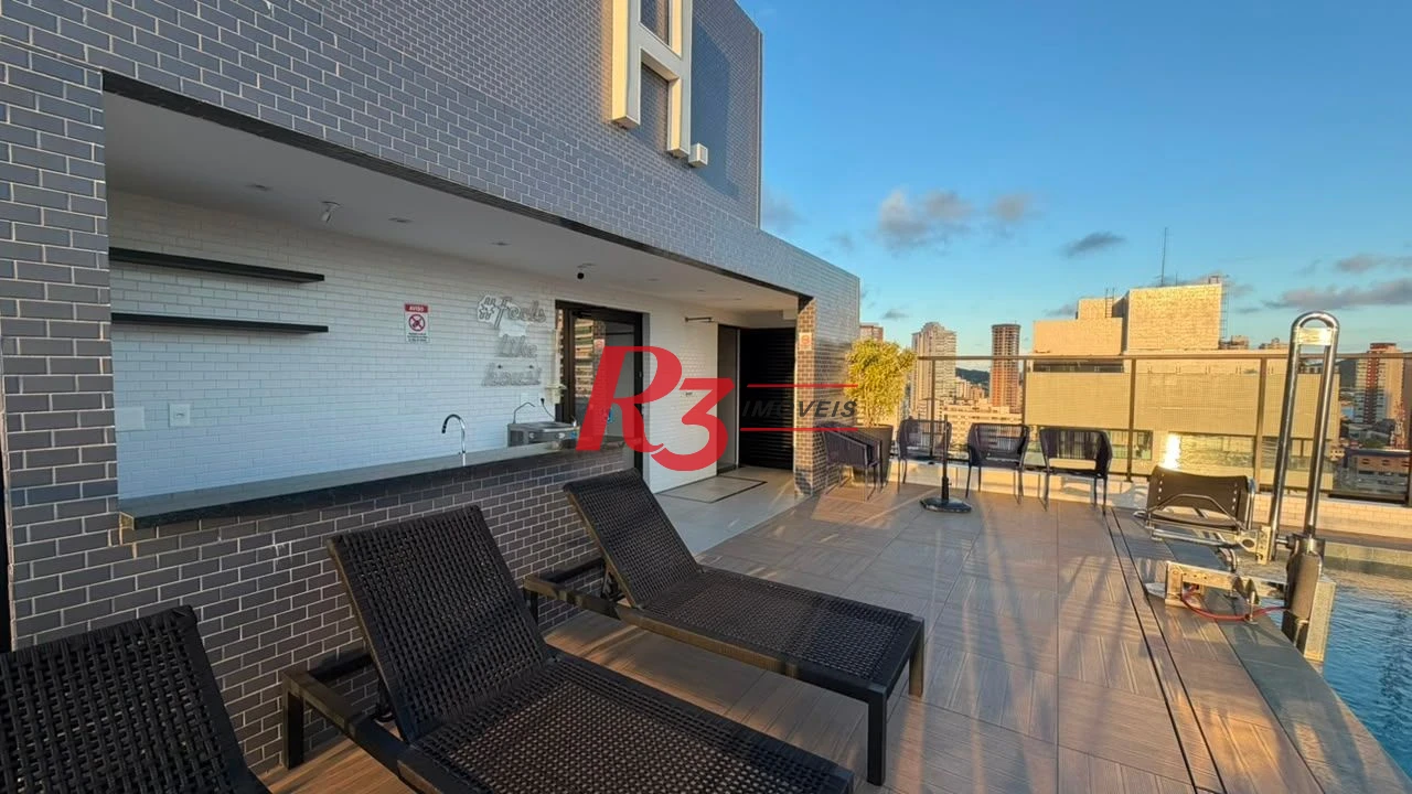 Apartamento com 1 dormitório à venda, 57 m² por R$ 850.000,00 - Ponta da Praia - Santos/SP
