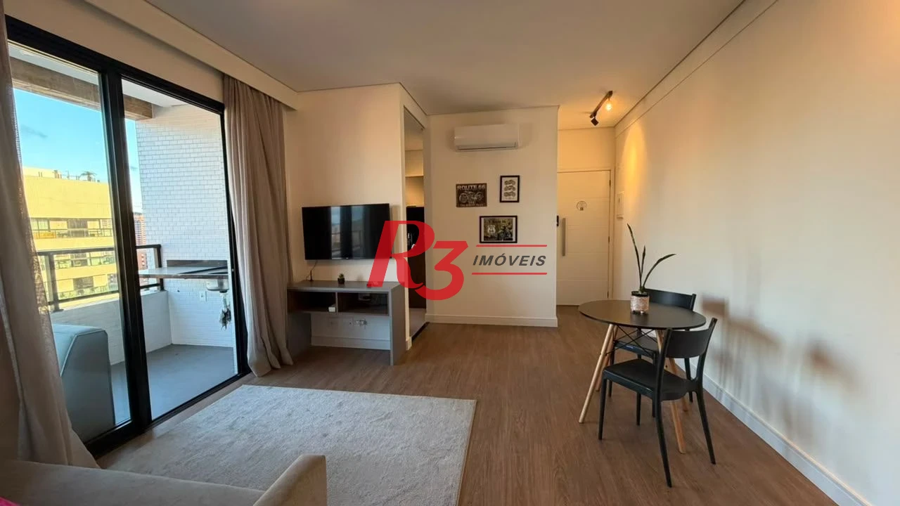 Apartamento com 1 dormitório à venda, 57 m² por R$ 850.000,00 - Ponta da Praia - Santos/SP