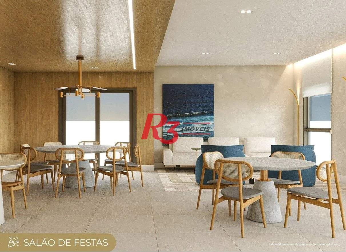 Apartamento com 1 dormitório à venda, 49 m² por R$ 590.000,00 - Marapé - Santos/SP