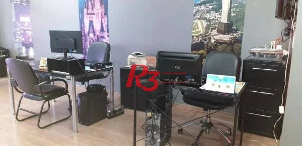 Sala Comercial Mobiliada – Av. Pedro Lessa, Santos/SP