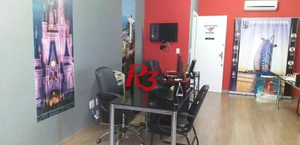 Sala Comercial Mobiliada – Av. Pedro Lessa, Santos/SP