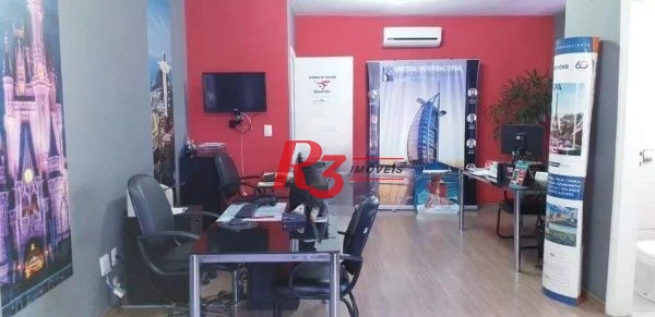 Sala Comercial Mobiliada – Av. Pedro Lessa, Santos/SP