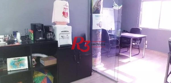 Sala Comercial Mobiliada – Av. Pedro Lessa, Santos/SP