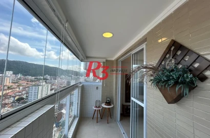 Apartamento com 1 dormitório à venda, 45 m² por R$ 640.000,00 - Campo Grande - Santos/SP
