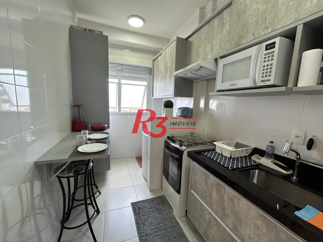 Apartamento com 1 dormitório à venda, 45 m² por R$ 640.000,00 - Campo Grande - Santos/SP