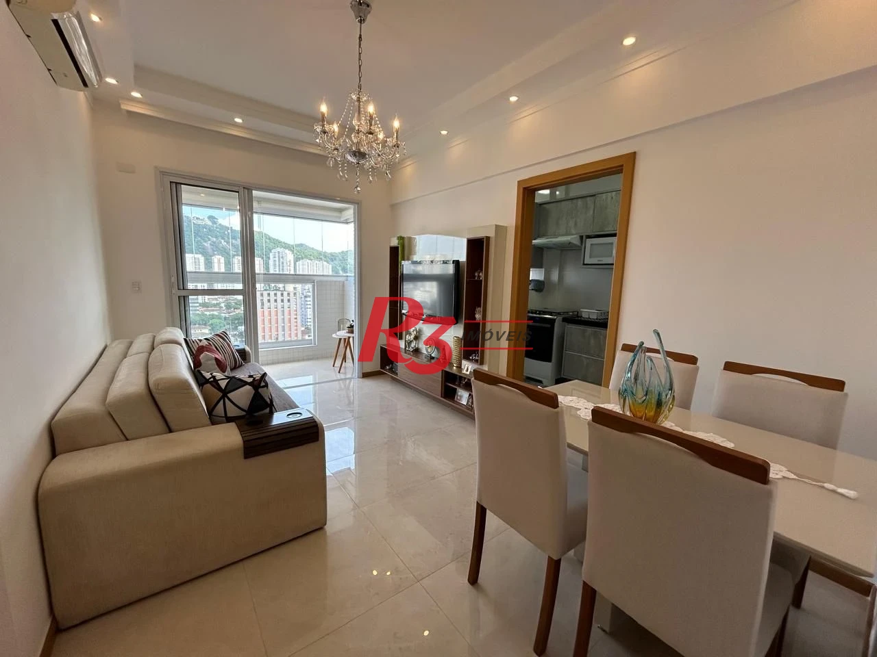 Apartamento com 1 dormitório à venda, 45 m² por R$ 640.000,00 - Campo Grande - Santos/SP